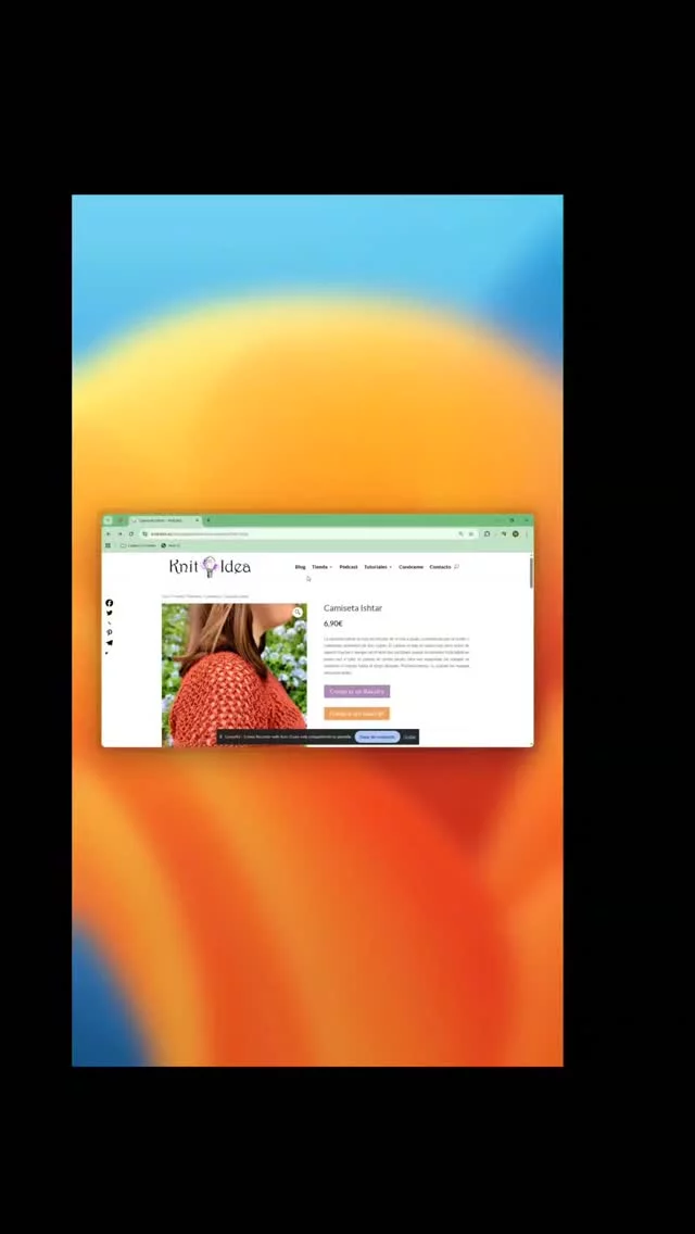¿Conoces el marcador Ravel It?
Es un truco de Ravelry que casi nadie usa y te permite encontrar cualquier patrón de internet directamente en Ravelry (si es que está publicado allí).  🎥 En este reel te explico brevemente como funciona pero tienes todos los detalles en mi último video en Youtube.  👉 Mi canal en Youtube: ✨ Knitidea ✨  #ravelry #ravelit #tutorialpunto #knittingtips #knitidea #tejidoadosagujas #ravelrytutorial #patronesdepunto #tejidoadosagujas #trucostejeriles